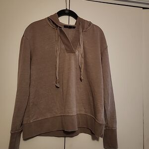 James Perse Tan Hoodie Sweater